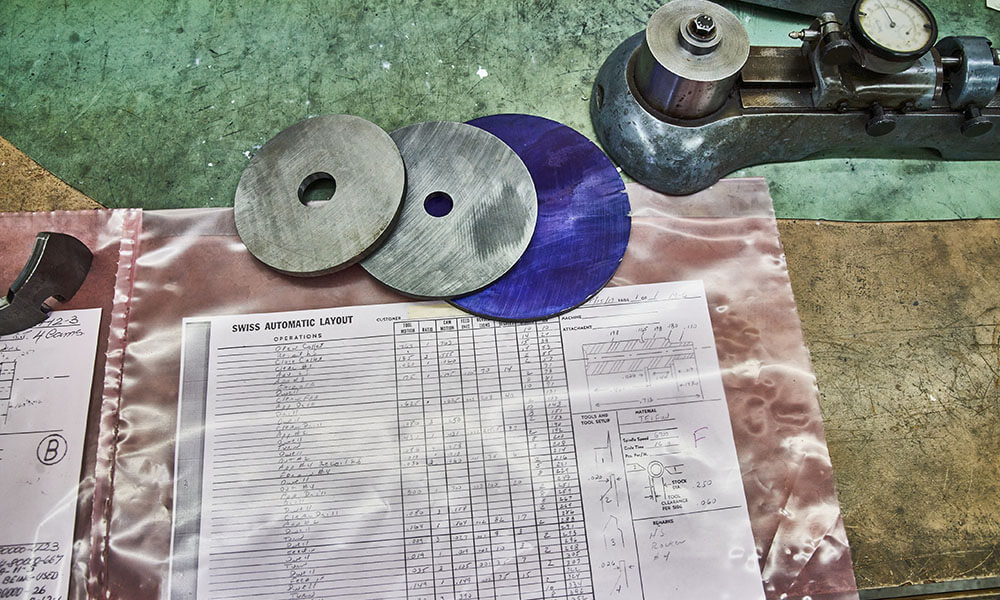 cnc swiss screw machining diagram